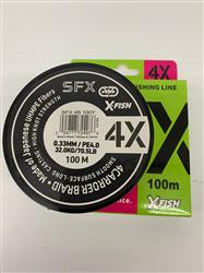 MULTIFILAMENTO SFX 4X 100M 0,33mm EN BLANCO Y GRIS